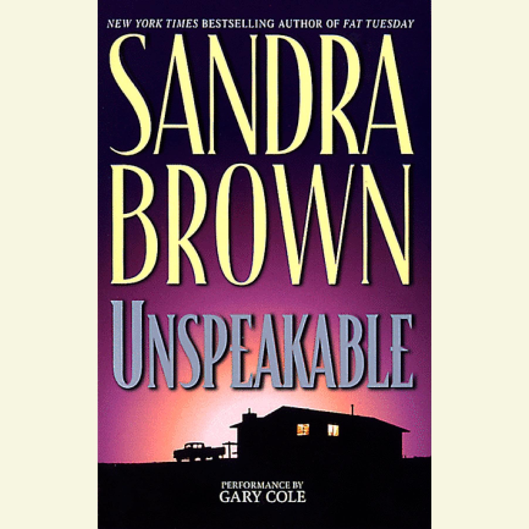 Cover art for Unspeakable