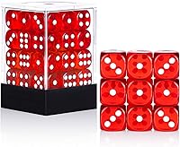 Vista 15 de 36 de paquete de dados de 12 mm de lado de 6 caras MINI, juego de dados de colores translúcidos, dados de 6 caras de colores estándar para Tenzi