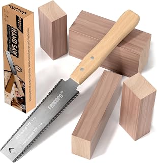 Frocopo 6-Inch Japanese Pull Saw - Flexible Double-Edge 17/11 TPI Blade, Lightweight Wood Handle for Precise Woodworking, DIY & Flush Cuts