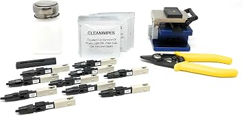 Ultra Spec Cables Field Installable SC-UPC Connector Prep Kit Multimode OM1 62.5/125 Connector for 0.9mm, 2.0mm, 3.0mm Cable