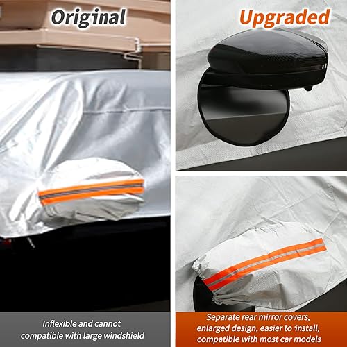 Miniatura 3 de Cubierta de nieve para parabrisas de automóvil, cubierta de nieve para quitar hielo y nieve, impermeable, resistente al viento, cubierta de nieve