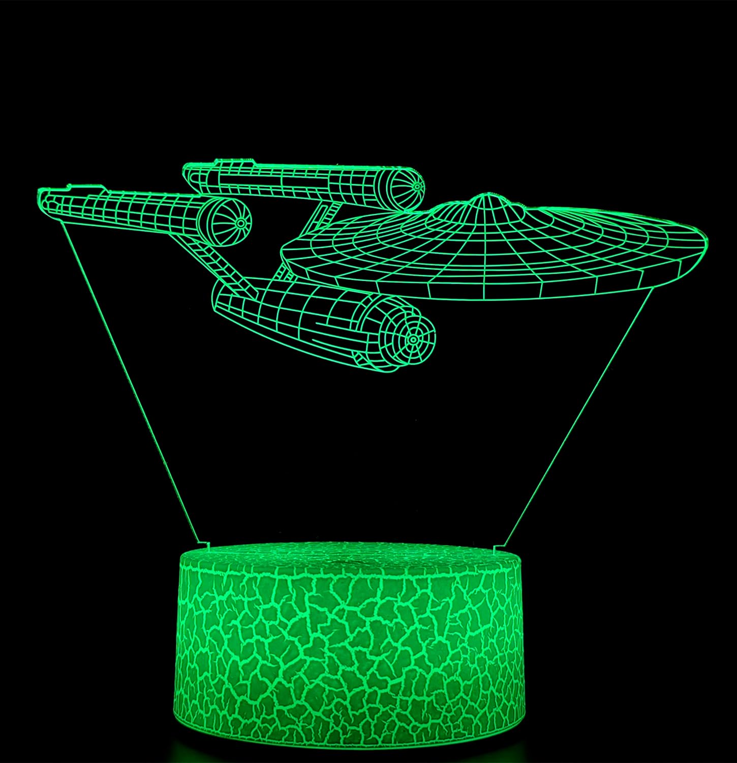 Lampada 3D Ufo Goldrake: Luce Notturna Led Con Telecomando E Touch, Idea Regalo Per Camera Da Letto - 3