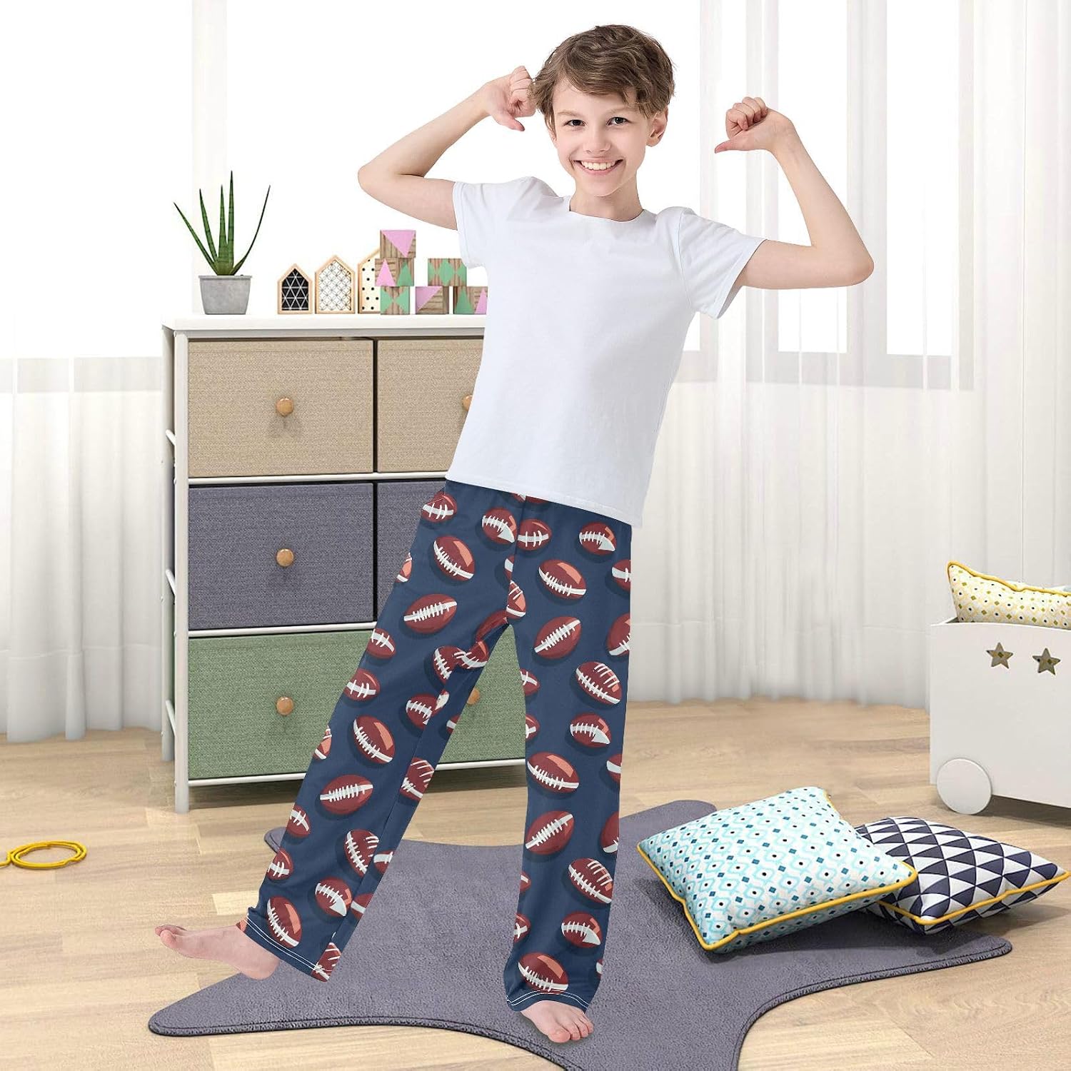 Pajama Bottoms, Pajamas Long Pant Vintage Mallard Ducks Lounge Wear Casual Elastic Waist Sleep Pants Pjs Sleepwear