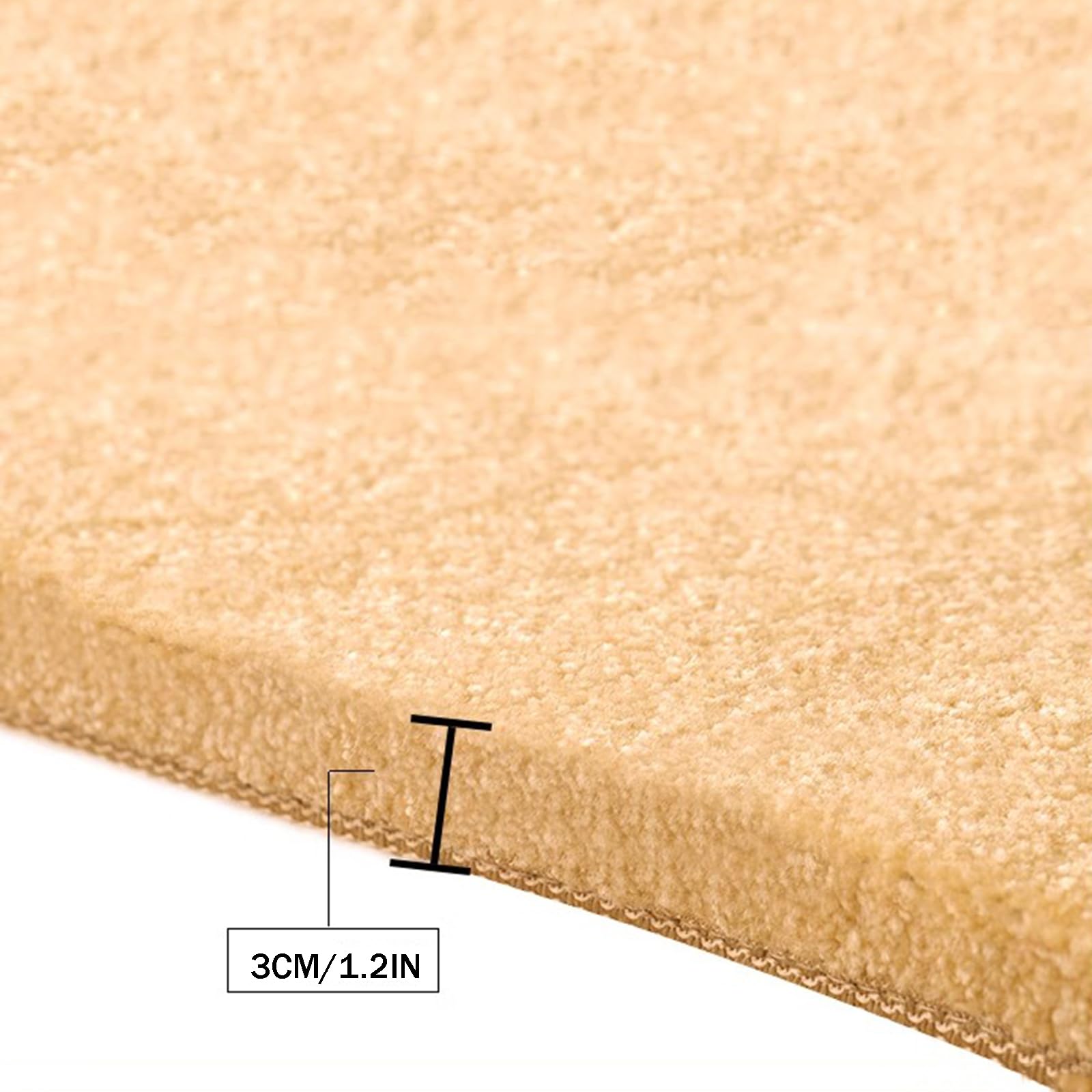 Tapis antidérapant Bullnose pour marches en bois – Tapis d'intérieur autocollant, lavable et amovible 26 x 90 cm – Solution sûre et durable