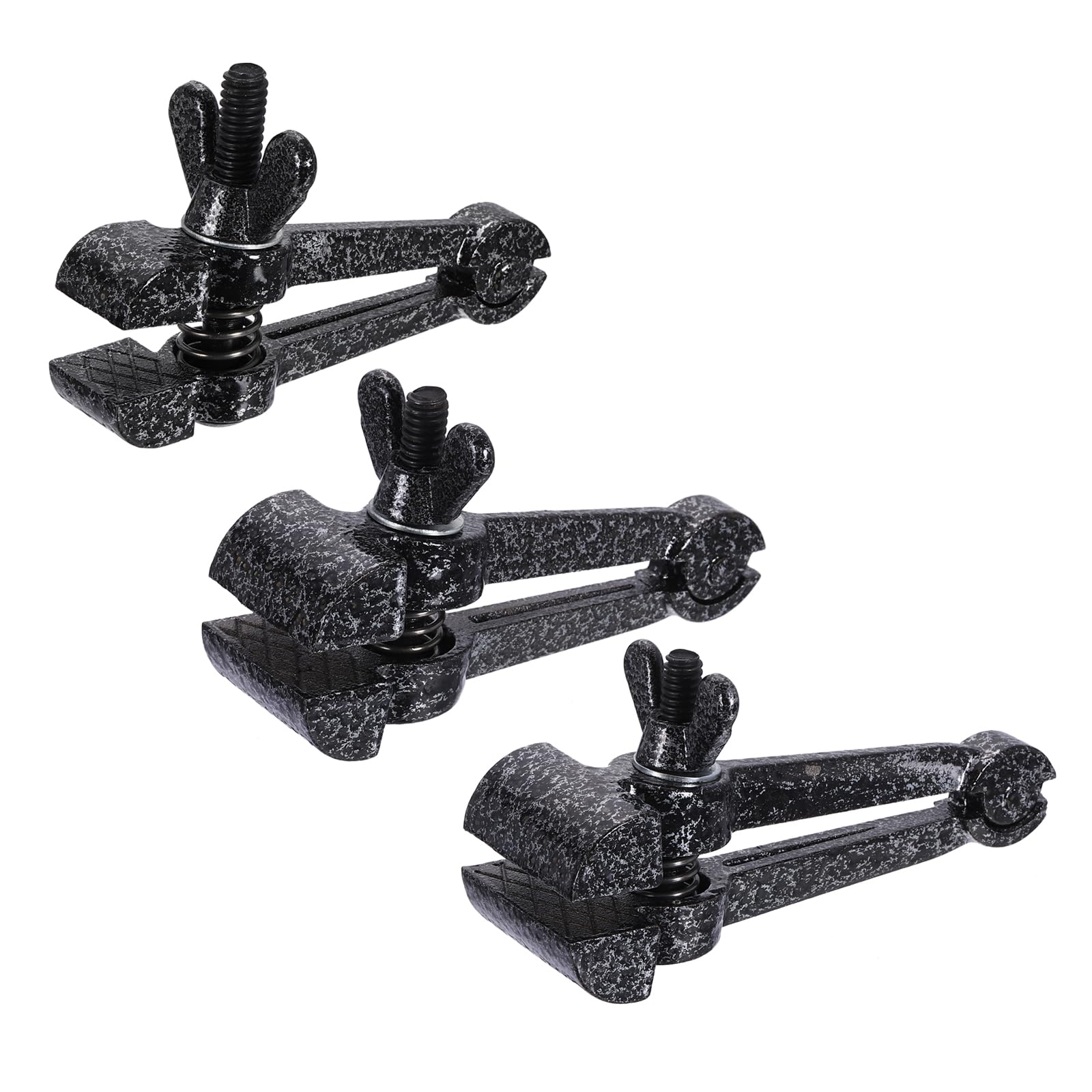QUARKZMAN 3 Pezzi Morsetto Universale Da Tavolo Set Morsetto Domestico Nero | A Serrapreso Portatile, Per Lavorazione Legno Trapano Lavorazione Metalli Taglio Tubazioni, Portatile