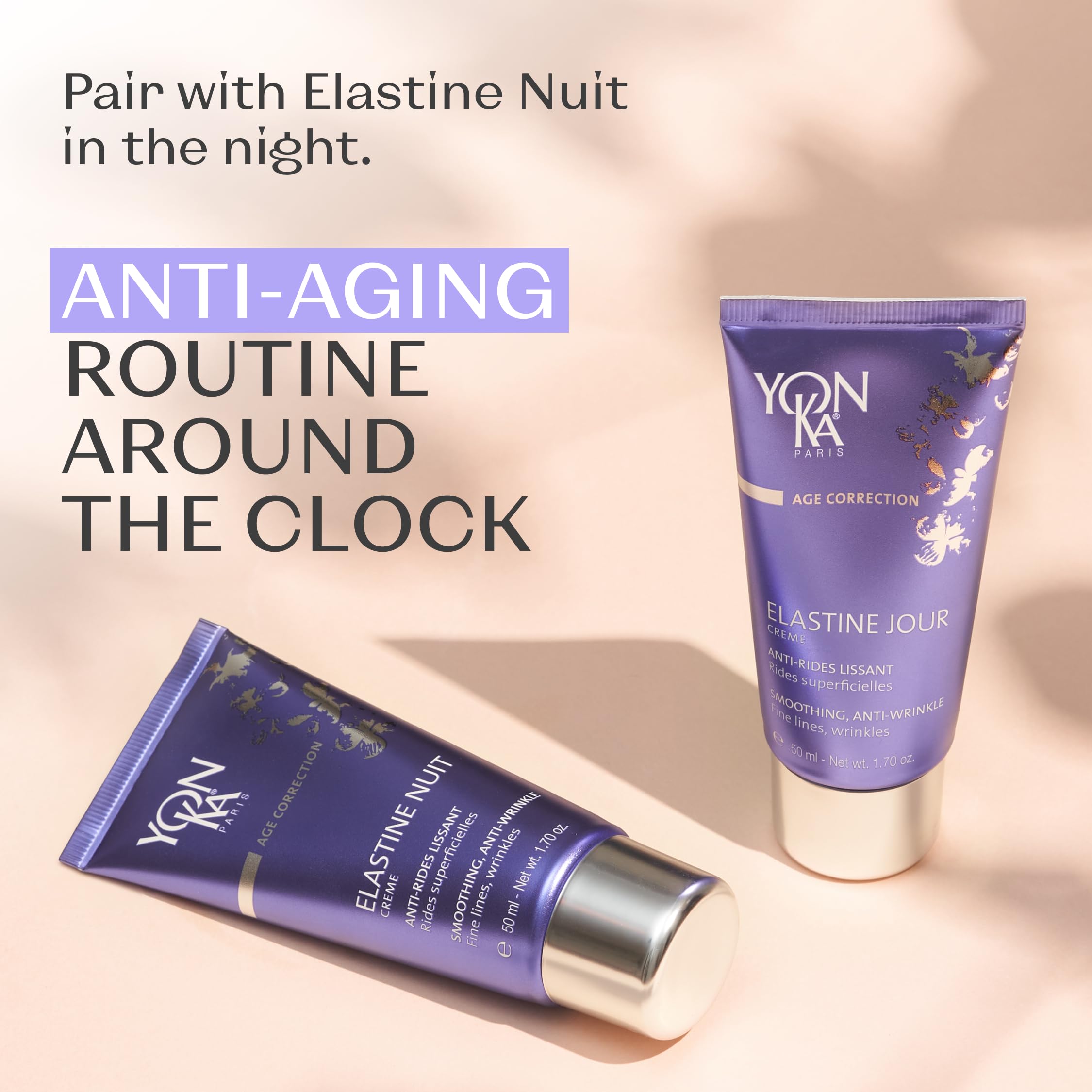 Elastine Jour Cream Yonka 50 ml – Anti-Aging-Feuchtigkeits-Tagescreme für das Gesicht, mit Vitamin C und Elastinpeptiden – Nachgewiesene Ergebnisse unter Dermatologischer Kontrolle!