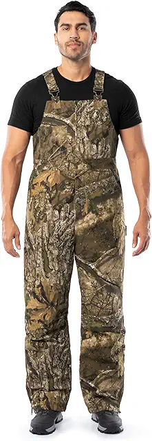 Men's Insulated Flex Duck Bibs Overalls - Heavyweight Camo Workwear