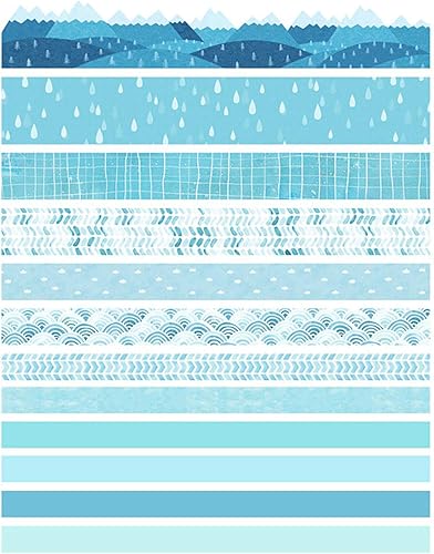 Miniatura 6 de Vilihkc Washi Tape - Juego de 12 rollos de cinta adhesiva decorativa Washi para manualidades, niños, álbumes de recortes, diario de viñas, envoltura