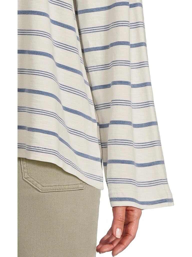 Blue Faherty Sunwashed Long Sleeve Retro Tee