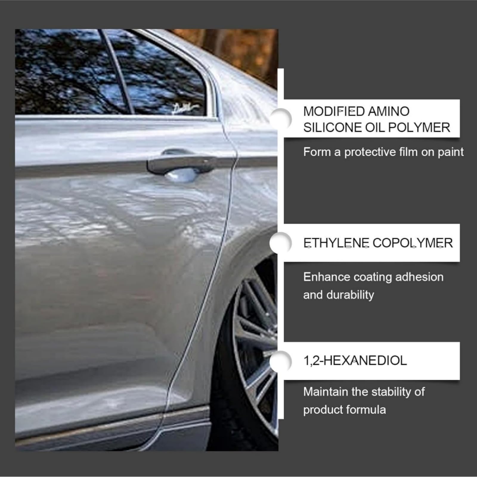 Ceramic Car Coating Kit - Kryształowe Serum, 9H Hardness High Gloss Auto Detailing DIY Coating, do ochrony lakieru samochodowego, agenta szybkiego efektu powłoki do lakieru, szkła i koła