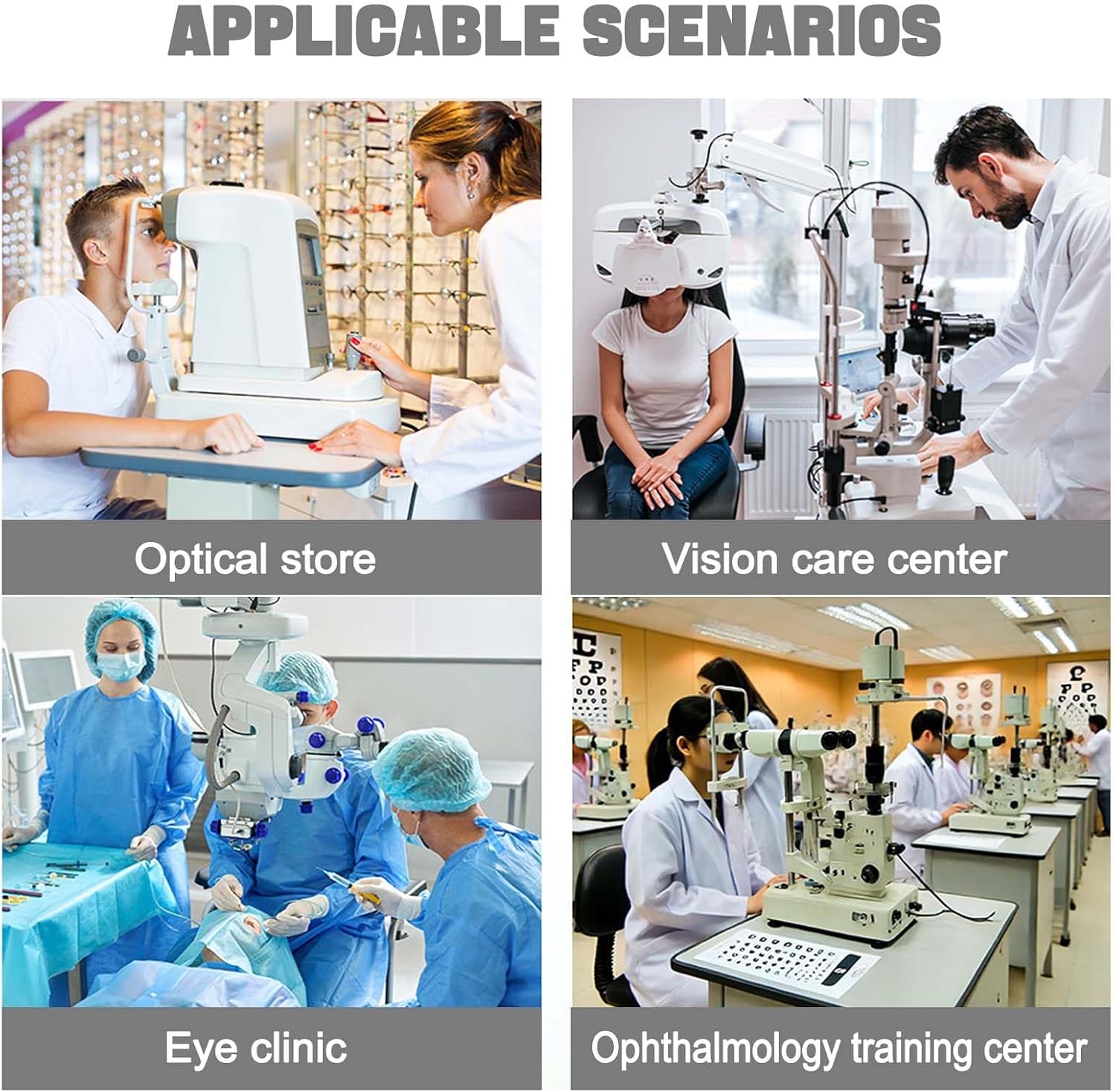 Adjustable Vision Training Forehead Bracket & Chin Rest for Auto Refractometer - Optometry Accessories for Enhanced Visual Support and Comfort