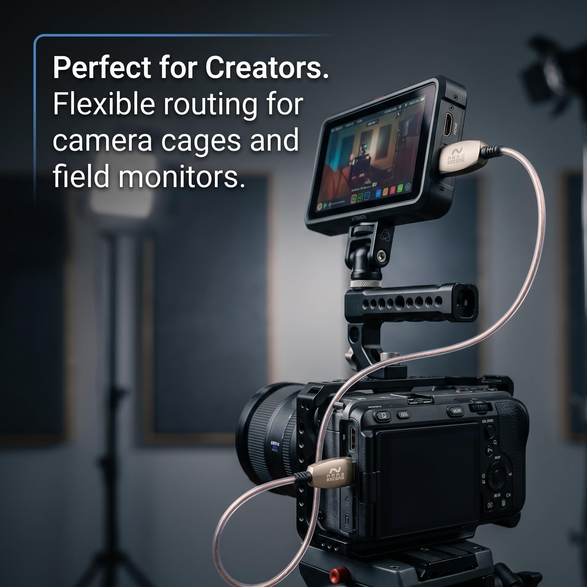 NanoGlass, cavo HDMI in fibra ottica, ultra sottile da 1,9 mm, 8K, 4K 120 Hz, HDMI ad alta velocità, per monitor di fotocamere, console di gioco, PC, TV, proiettore (3 m)
