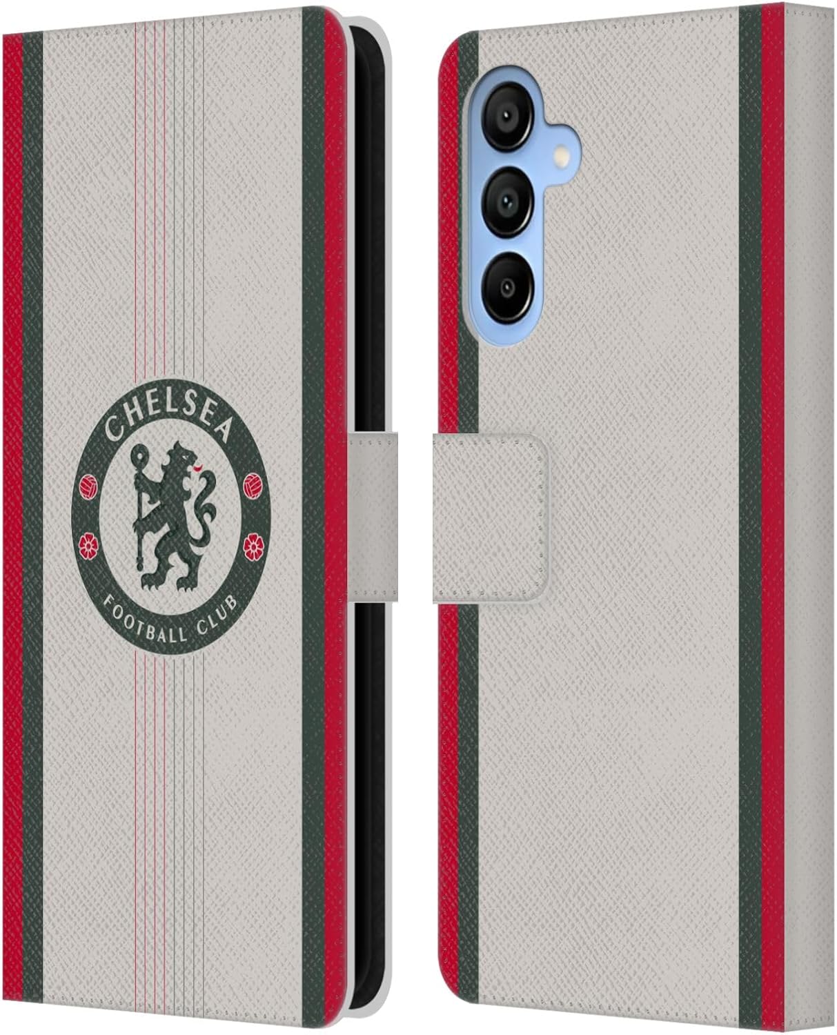 Head Case Designs Officially Licensed Chelsea Football Club Away 2025/26 Kit Leather Flip Case Compatible with Samsung Galaxy A16 5G