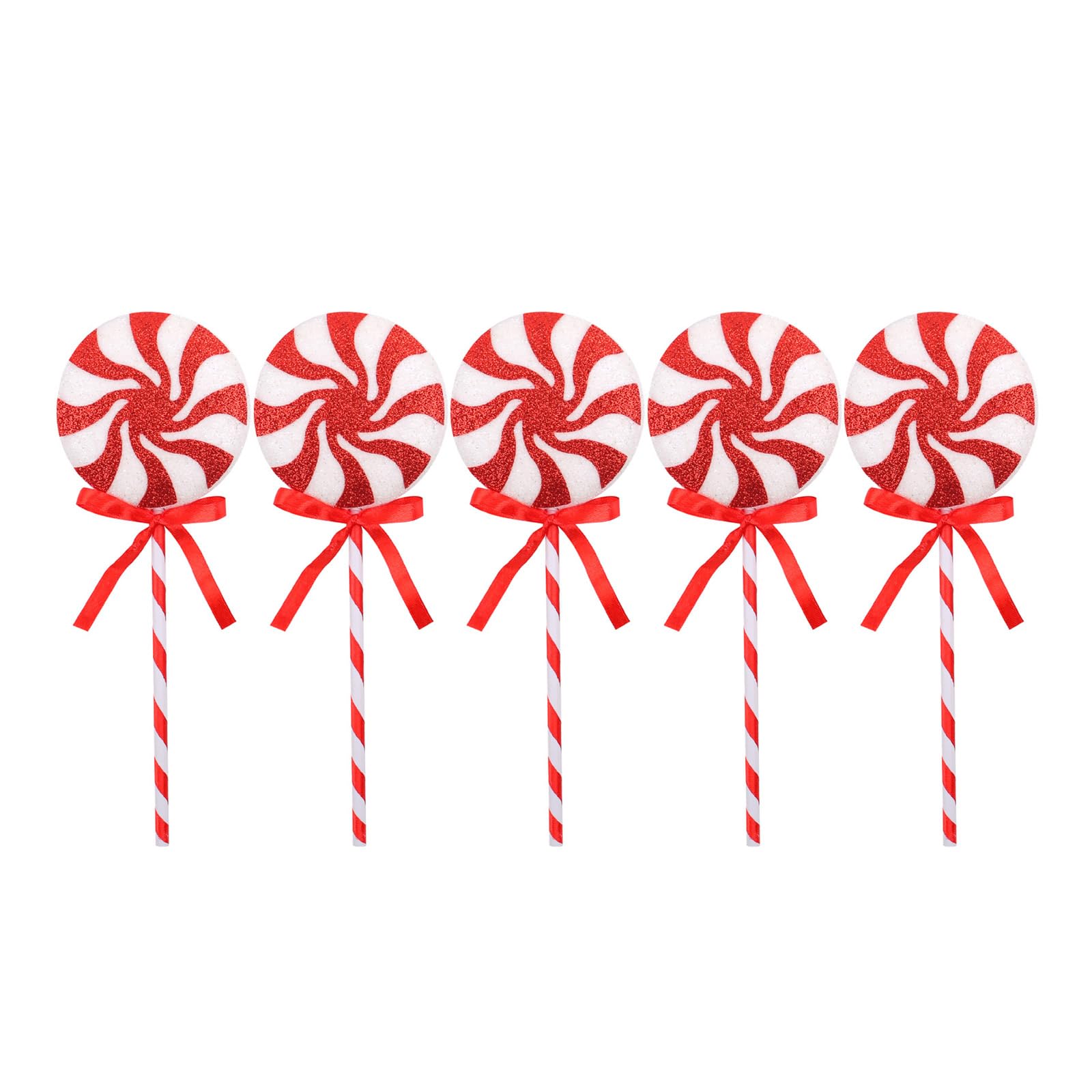 Tsophreniq Christmas Candy Canes Embellishments Bright Decorations Sturdy and Fade Resistant Colorful Ornament