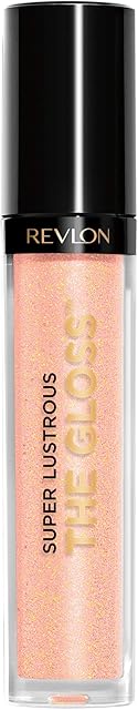 Revlon Super Lustrous Lip Gloss, High Impact Lipcolor with Moisturizing Creamy Formula, Infused with Agave, Moringa Oil, & Cupuacu Butter, Snow Pink (205)
