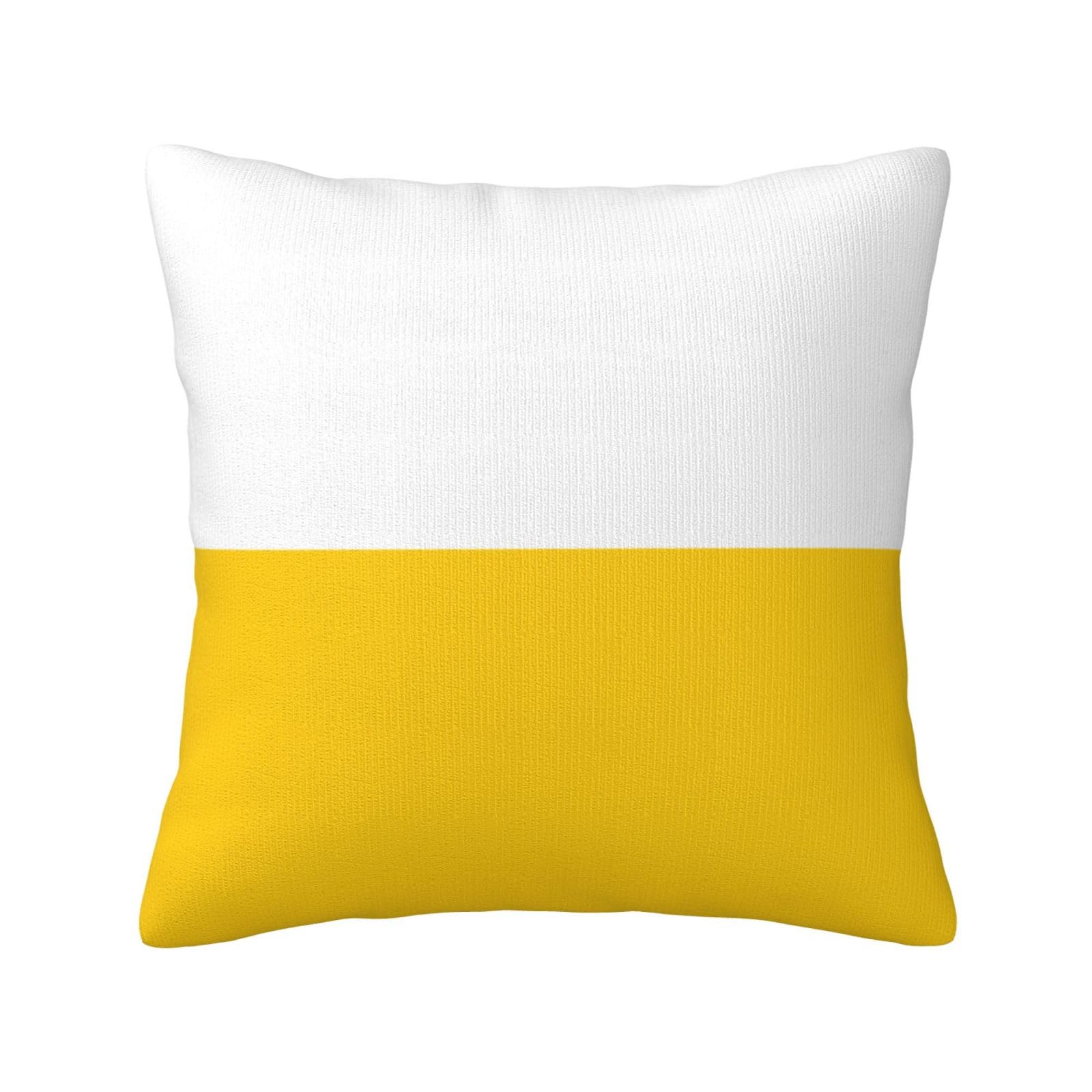 The Silesian flag Print Decorative Throw Pillow Covers for Sofa, Outdoor and World Cup Celebrations