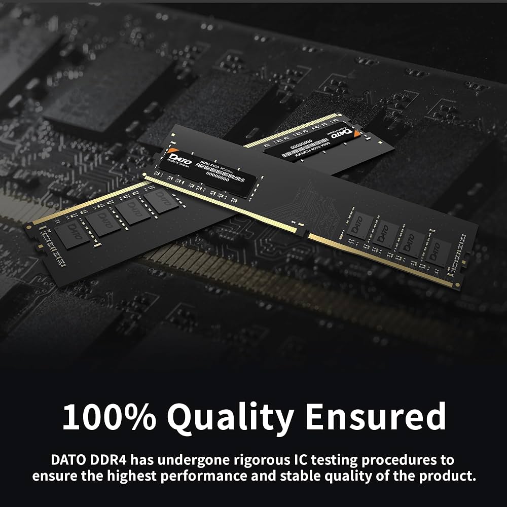 DATO DDR4 32GB PC3200 メモリー DATO 32GB RAM (16GBx2), DDR4 3200MHz with Heatsink, PC4-25600 CL16