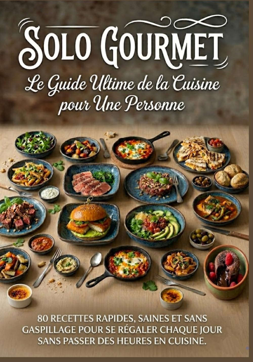 SOLO GOURMET : Le Guide Ultime de la Cuisine pour Une Personne: 80 recettes rapides, saines et sans gaspillage pour se régaler chaque jour sans passer des heures en cuisine.