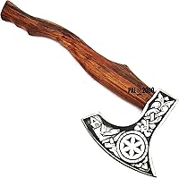 Vista 9 de AX-9963 Viking Barbudo Camping Hacha de hacha para dividir