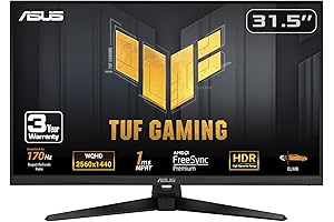 ASUS TUF Gaming VG32AQA1A: Immersive 1440p Gaming Experience