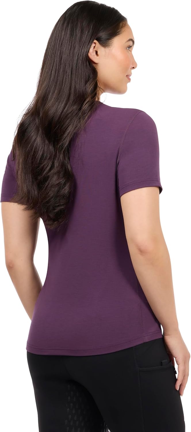 Kerrits Women's Equine Embrace Tee – Ultra-Wicking, Soft, Breathable Casual Top with Horse Print Design