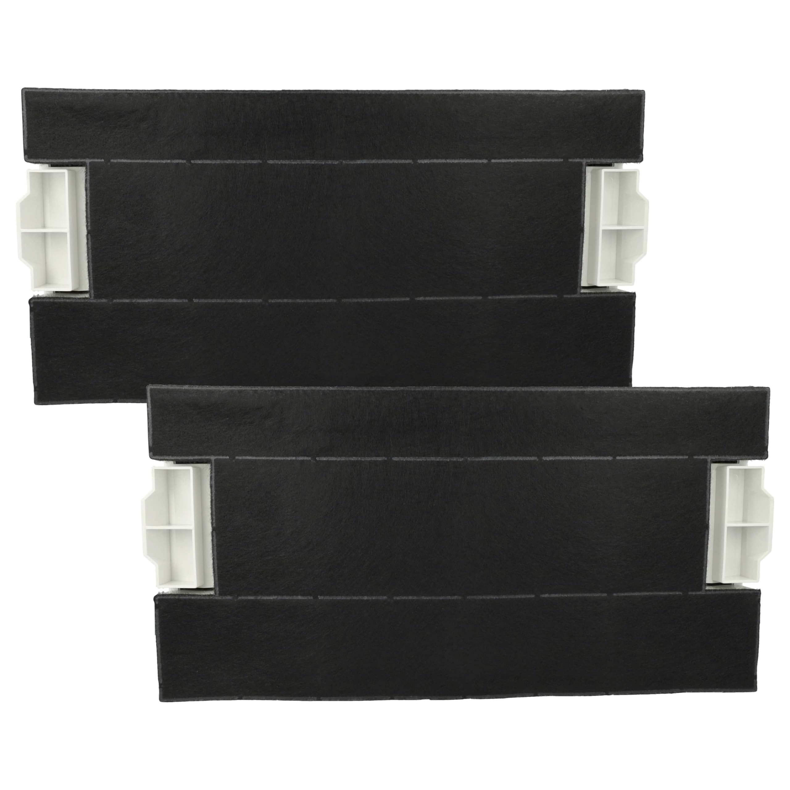 vhbw 2 filtry z węglem aktywnym kompatybilne z Siemens LI49630, LI48632, LI48630, LI46931, LI46930/05 okap kuchenny, 39,8 x 19,6/17,4 x 2,9 cm
