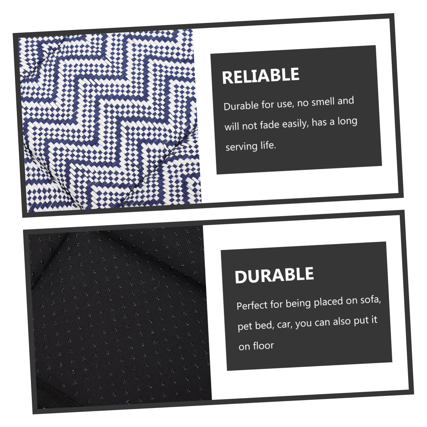 Abaodam Summer Dog Cooling Mat Lightweight Portable for Hot Weather Non Slip Design for Sofa Car Travel Soothing Softness for Dogs Cats Ice Milk Cow