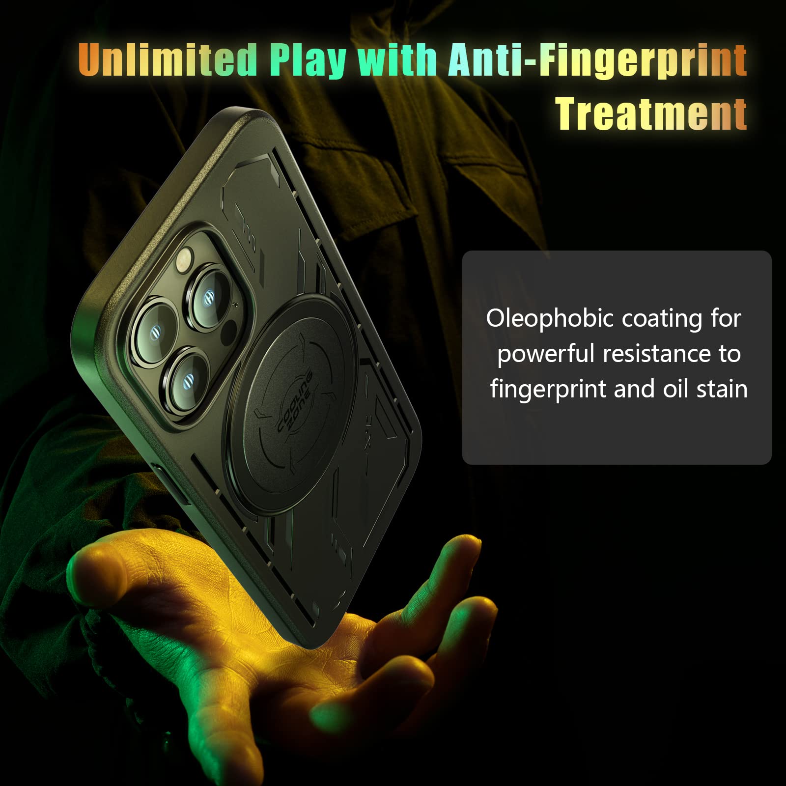 BENKS Phone Cooling Case for iPhone 13 Pro Max iPhone Cooling Case Heat  Dissipation iPhone Case for Gaming Shockproof Compatible with Phone Cooler