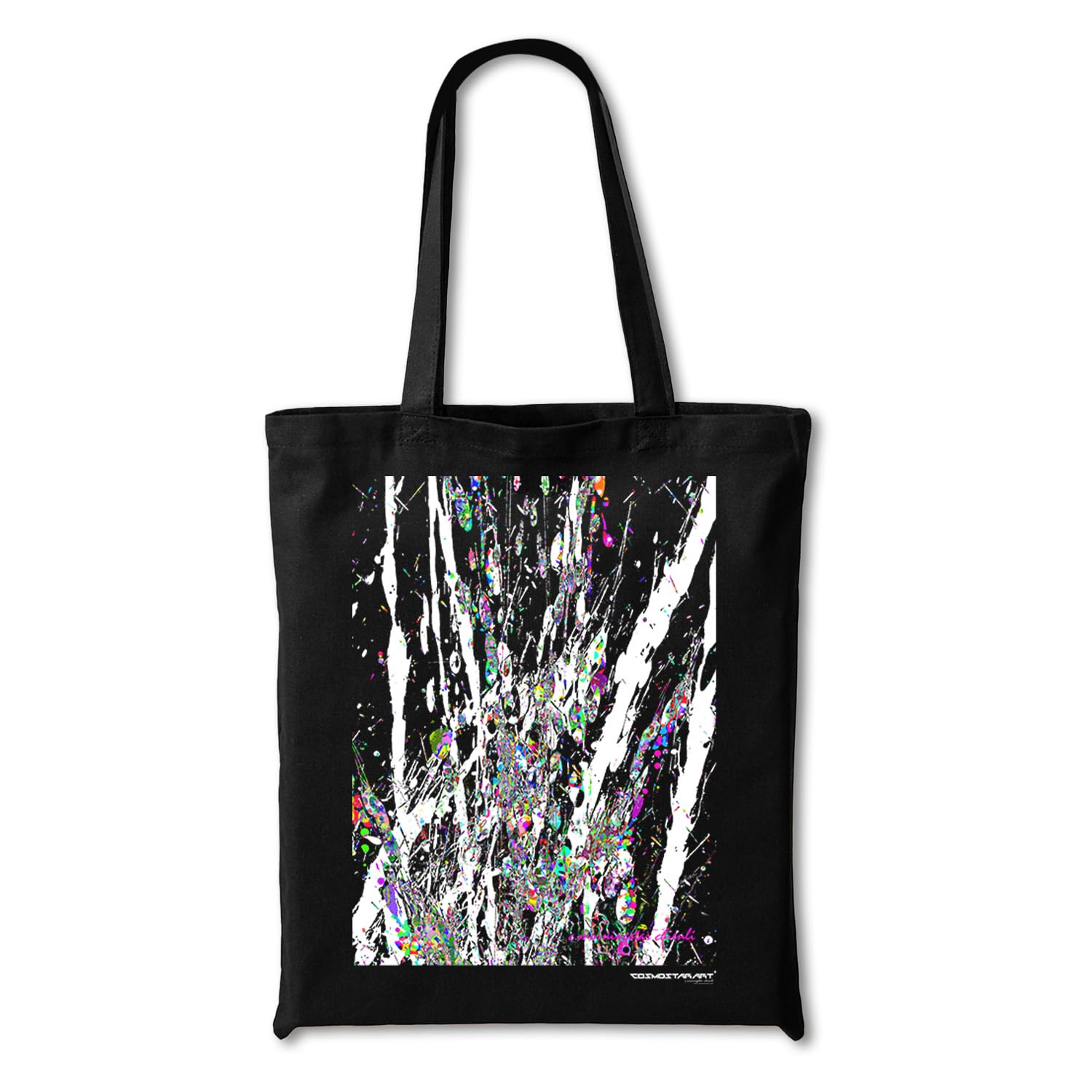 Cosmostarart Canvas Tote Bag with Bottom Gusset for Women - Reusable Grocery Large 13.8x15.7x3.5 Inch Shopping & Travel Tote