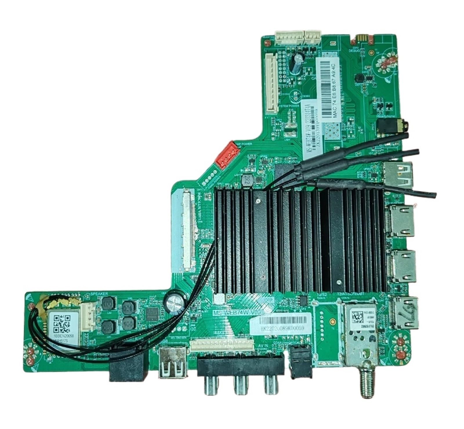 Carte Mère TV Réseau MS-WEB74W-V09 4KWiFi, Bien Testée, Photo Physique Prise