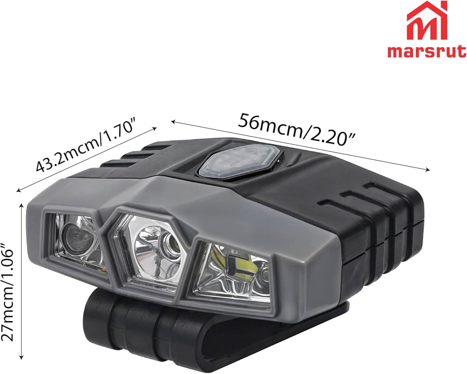 2Pcs Hat Lights Clip On Rechargeable Brim Light, Ultra Bright Micro Mini LED Cap Headlamp 150 Lumens Spotlight, Waterproof Hands Free Portable Flashlight for Baseball Cap, Running, Fishing, Camping - Image 2