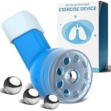 Non-Measuring Breathing Exercise Device for Lungs, Lung Exerciser Device for Adults, Flutter Valve Breathing Trainer and Breathing Muscle Exerciser with 3 Modes, Daily Wellness & Fitness