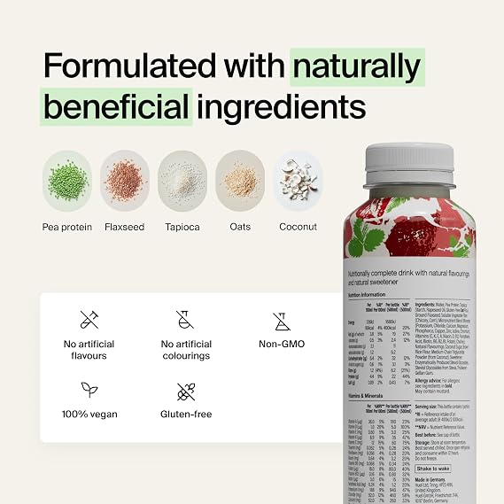 Huel Ready-to-Drink Meal | 8x500ml 20g Protein | Strawberries & Cream
