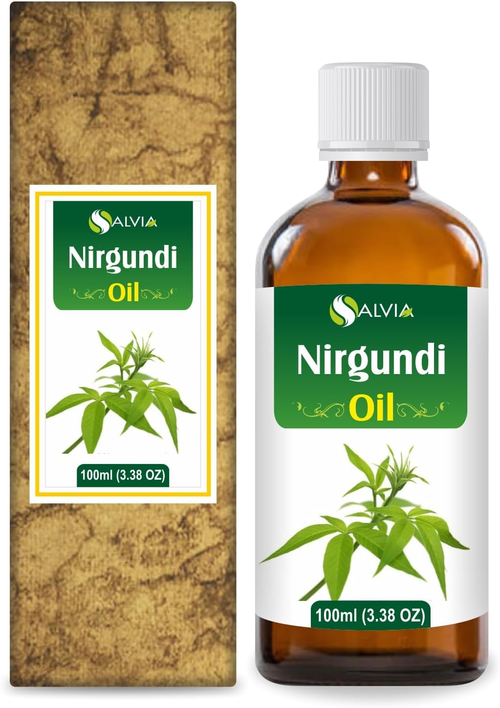 Nirgundi (Vitex negundo) Essential Oil 100% Pure & Natural - Undiluted Uncut Cold Pressed Aromatherapy Premium Oil - Therapeutic Grade - 100 ML