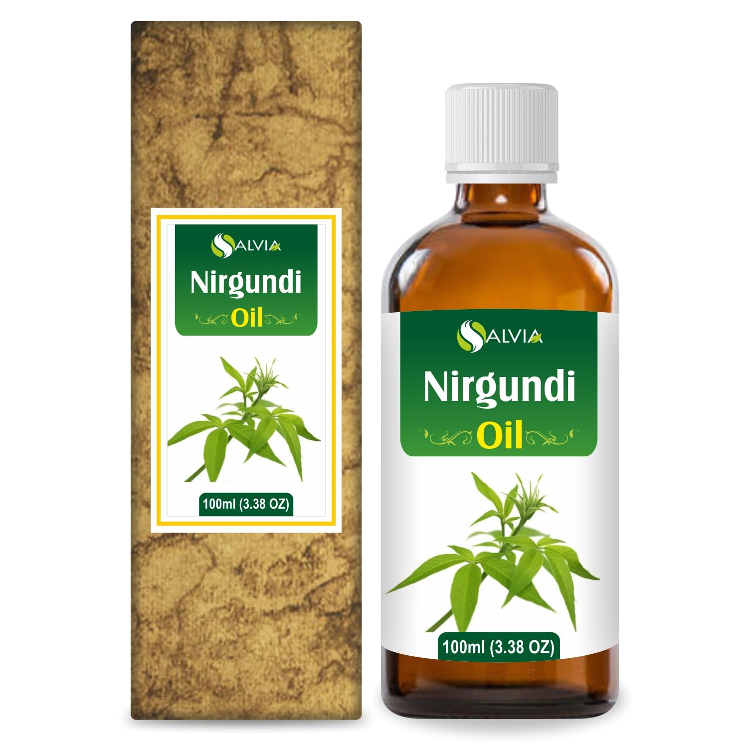 Nirgundi (Vitex negundo) Essential Oil 100% Pure & Natural - Undiluted Uncut Cold Pressed Aromatherapy Premium Oil - Therapeutic Grade - 100 ML