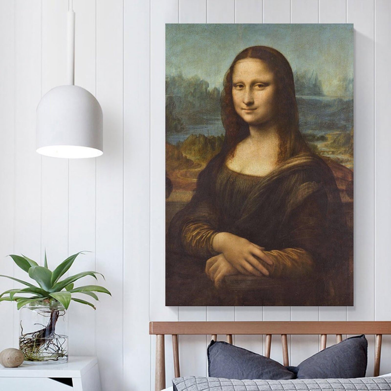 PayPay対応 モナ・リザ 複製品 壁掛け 95cm×75cm オブジェ インテリア 複製画 絵画 レオナルド・ダ・ヴィンチ 札幌市西区西野　 モナ・リザ 【6号】 レオナルド・ダ・ヴィンチ 【 額縁が選べる 額入り