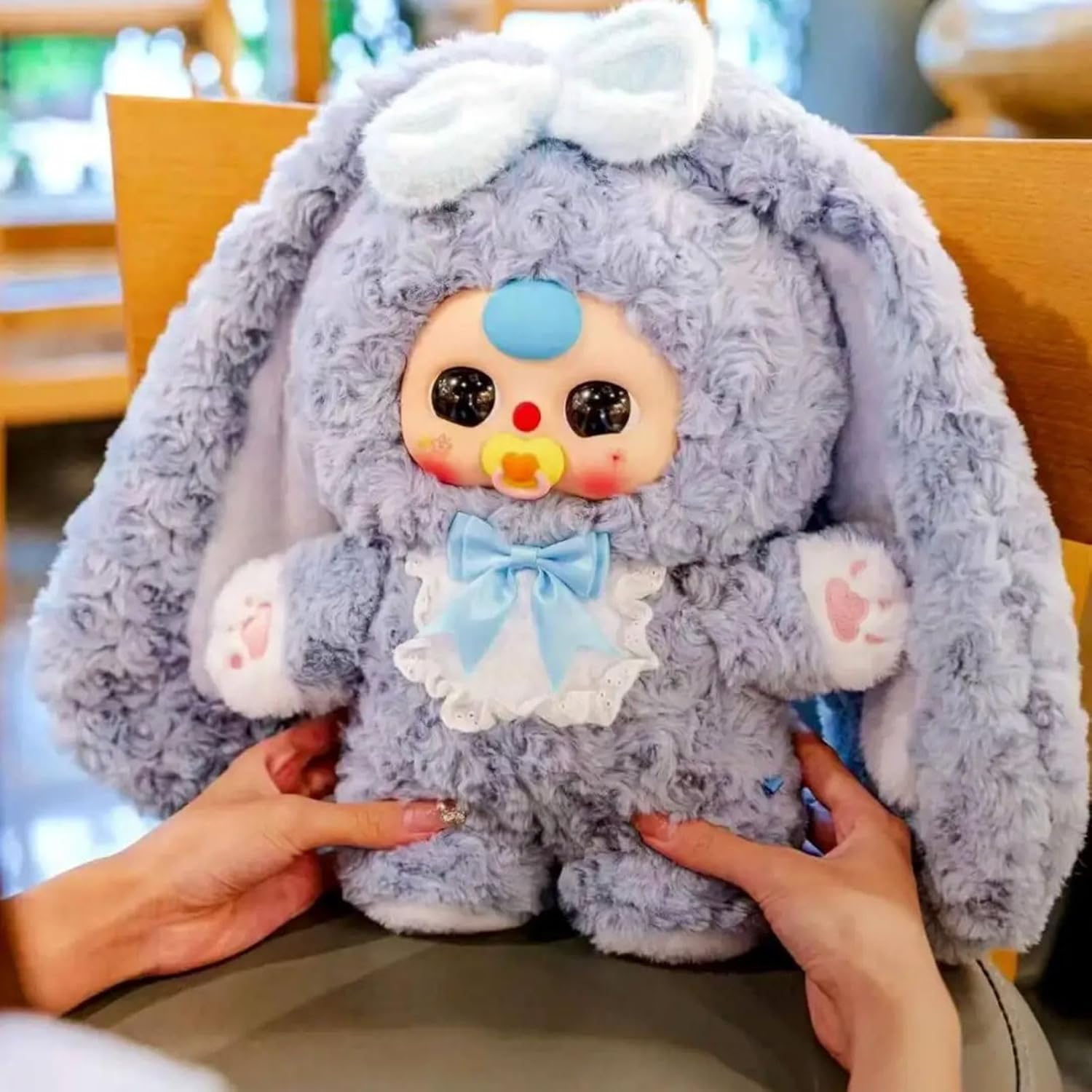 Baby Three Blind Box Plush Doll, Large Baby Three 400% Sweetheart Series Collectible Figures, Kawaii Mystery Box for Gifts, Single Box (1 of 15 Possible Styles)
