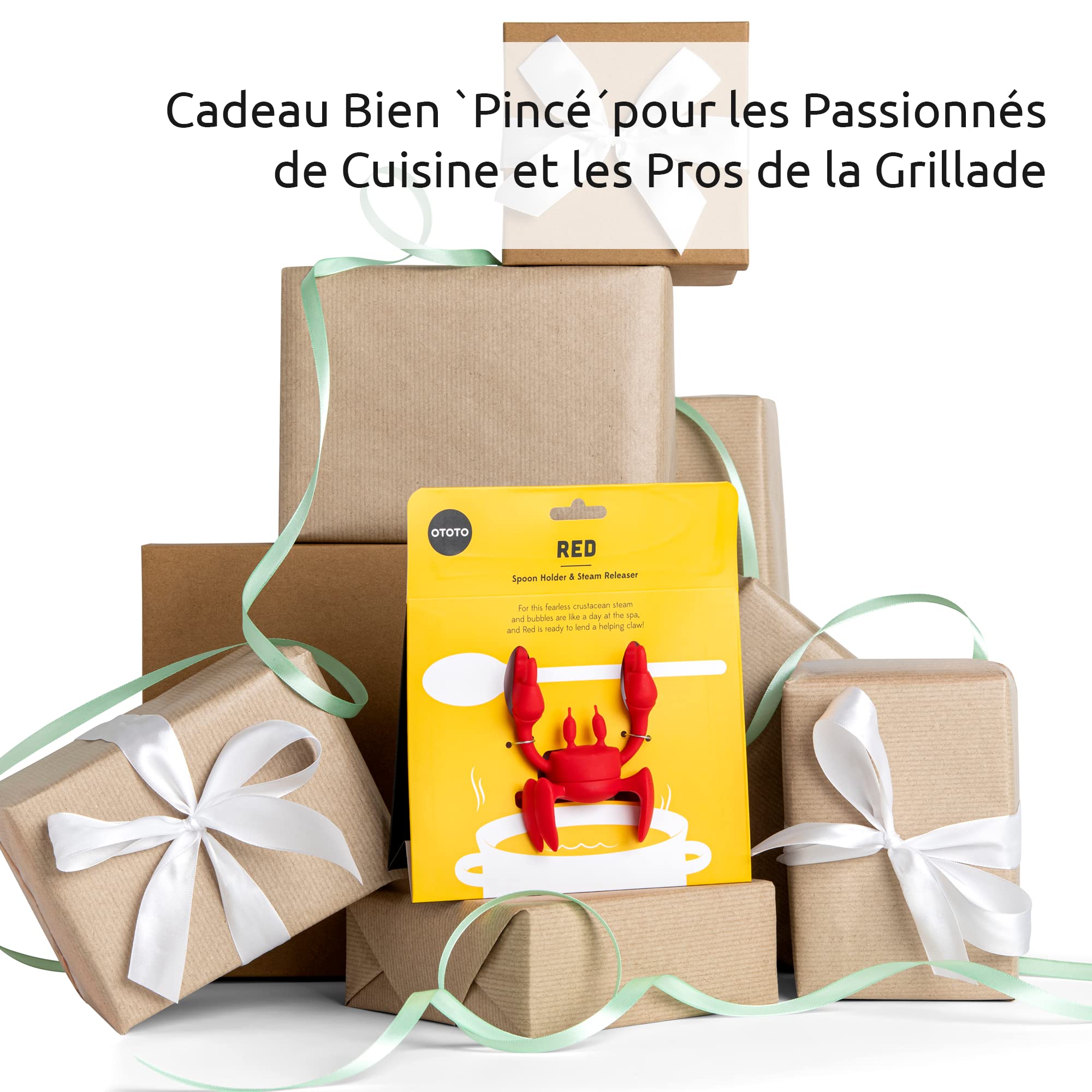 OTOTO Repose Cuillère Silicone Résistant à la chaleur Support Antidérapant Cuisine Gadget