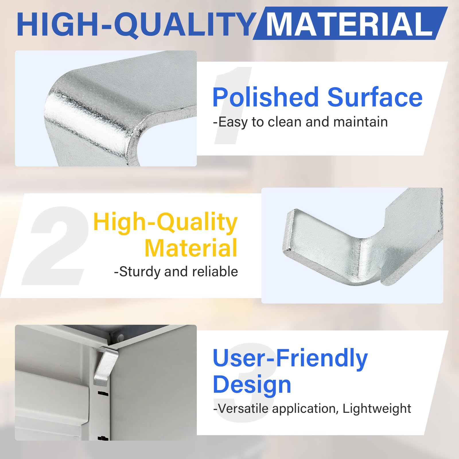 Sandusky Shelf Clips - 16 Pack, Easy Install -4