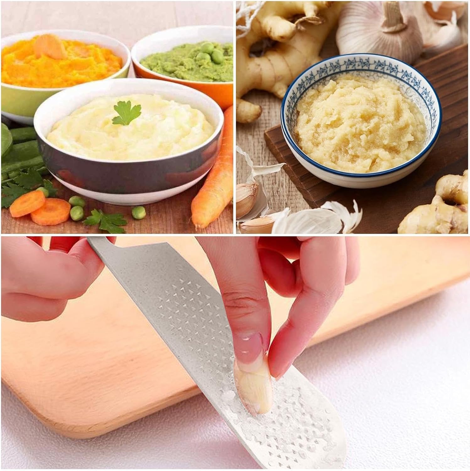 Ginger Grinder Non-Slip Food Grinding Mincing Easy Utility