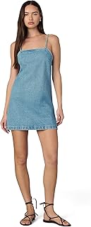 Women's Clean Denim Shift Sleeveless Mini Dress