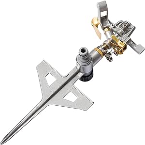 CELLFAST Pulsationssprenger Impulsprenger Pulsationsregner Professionell Gartensprinkler Rasensprenger Aus Metall Für Rasen Blumen Pflanzen Stufenregulierung Lux Ideal