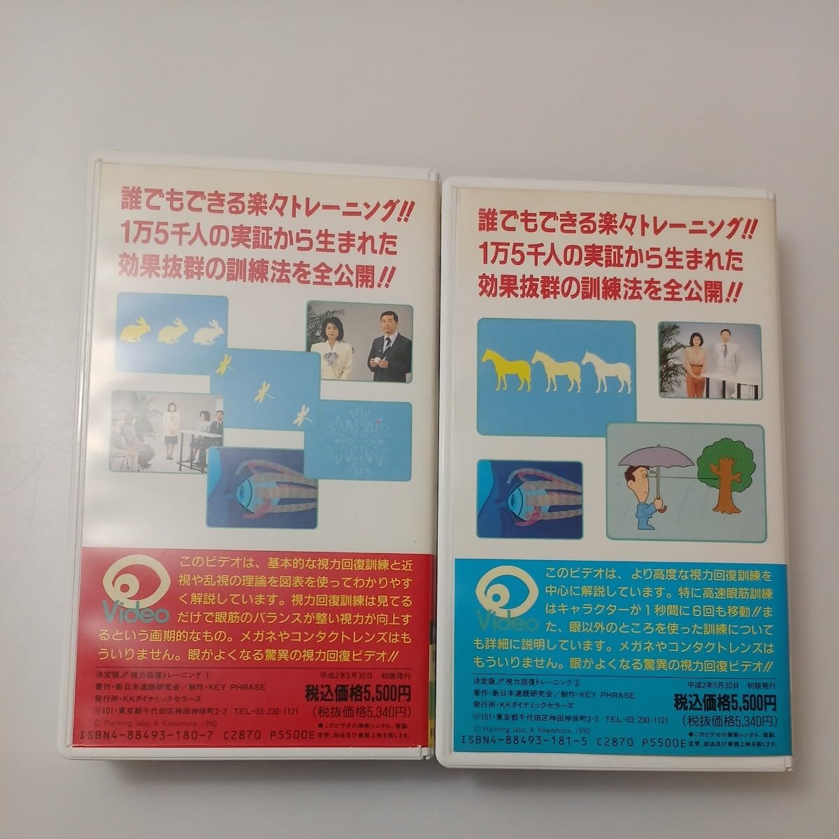 Amazon.co.jp: zvd-20♪ビデオ 視力回復トレーニング2巻セット 誰でも