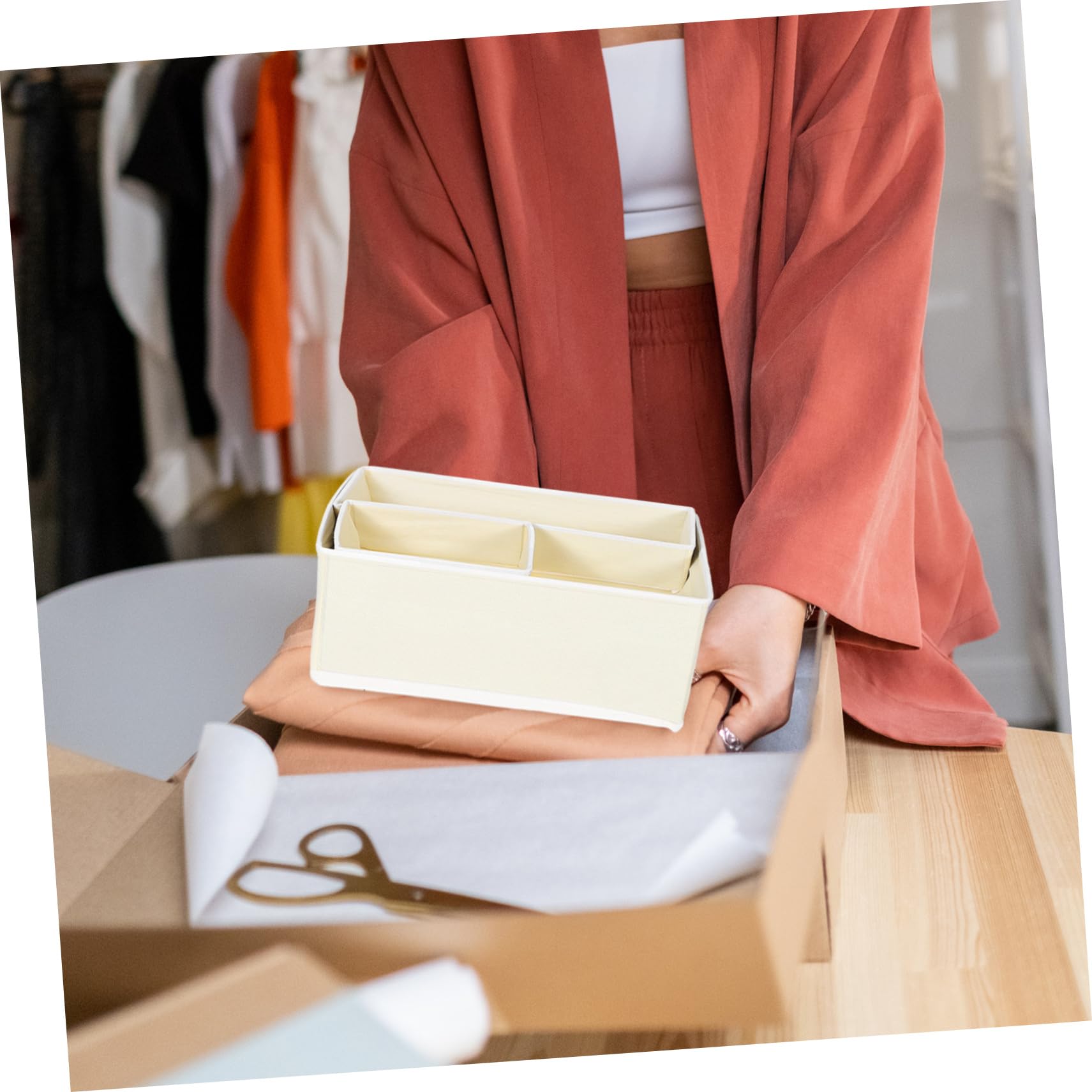 SOLUSTRE 12stücke Teiliger Faltbarer Aus Vliesstoff Aufbewahrungsbox Für Babykleidung Kommodenhülle Für Schlafzimmer Schrank Socken Bhs Krawatten Kleidung Kinderzimmer