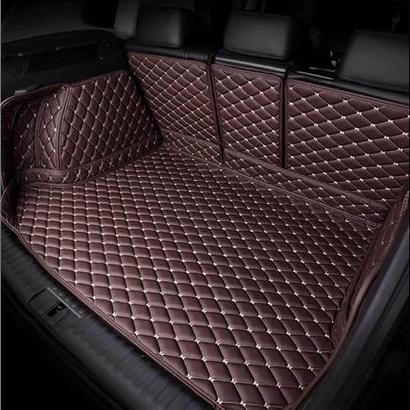 Motario Car Leather Trunk Mat Boot Liner for BMW M1 M2 M235 M240 M3 M340, All Weather Full Coverage Protection Pad Waterproof Accessories
