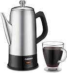 Cuisinart Classique 12-Cup Percolateur, Facile à utiliser, Argent (PRC-12NC)