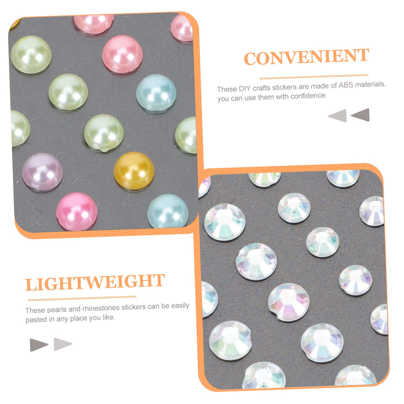 FRCOLOR 5 Set Di Adesivi Per Gioielli Adesivi Per Il Viso Per Gioielli Per Il Corpo Con Strass Per Unghie Viso Trucco 4 Fogli * 5