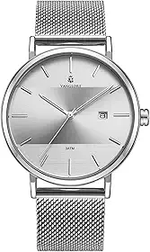 Relógio Masculino De Pulso Minimalista Quartzo Analógico Aço Inoxidável 40mm Vanglore Selecty 3288a