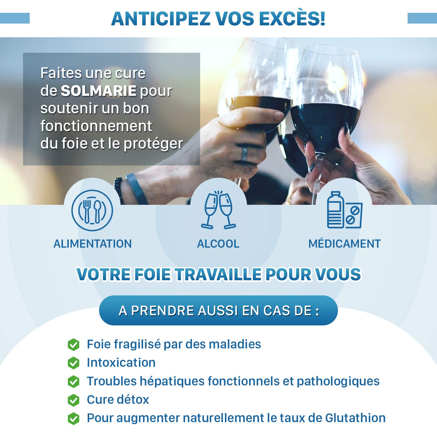 SOLMARIE Chardon-Marie 100% Silybine Haute Pureté - Absorption 5 FOIS supérieure à Silymarine via Etude - Cure détox du foie et digestion - 60 gélules Chardon Marie par le Laboratoire Français SOLAGE