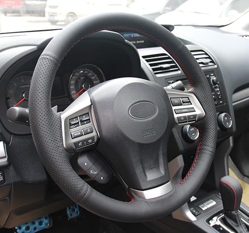 Miniatura 3 de Funda para volante de bricolaje para Subaru Impreza 2013 2014 2015 2016  Forester 2014-2016  Outback Legacy 2012-2014  XV Crosstrek 2013-2015